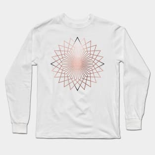 Art Deco Geometric Spiral Long Sleeve T-Shirt